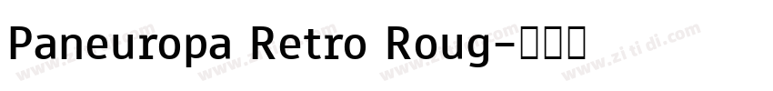 Paneuropa Retro Roug字体转换